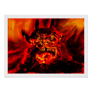 Poster Nuit du tableau du démon