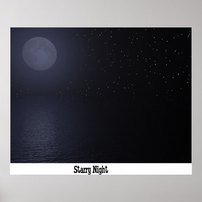 Poster Nuit étoilée (Devant)