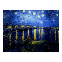 Nuit étoilée au-dessus du Rhône par van Gogh