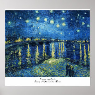 Poster Nuit étoilée au-dessus du Rhône Vincent van Gogh