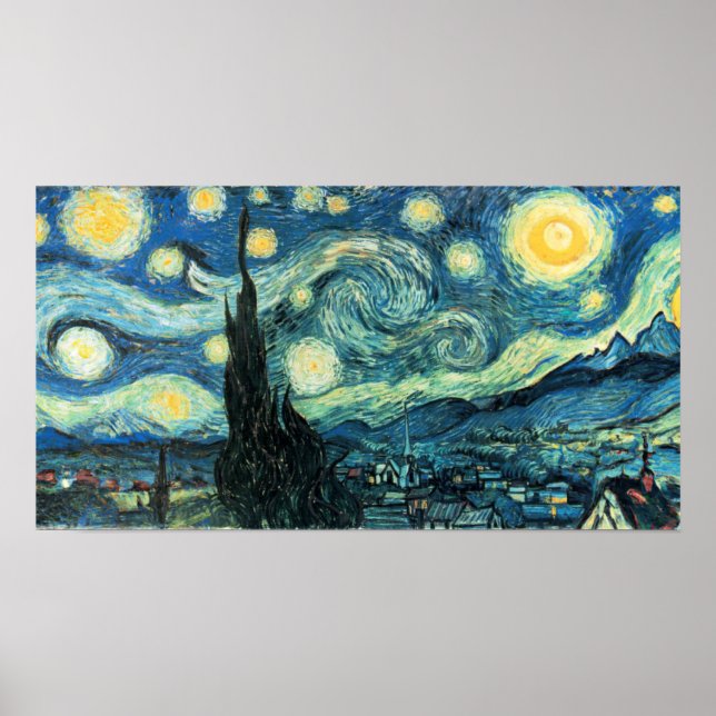 Poster Nuit étoilée mais plus grande (Devant)