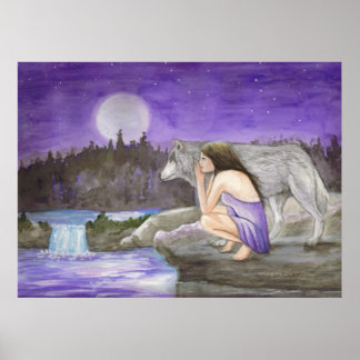 Poster nuit étoilée par Lori Karels