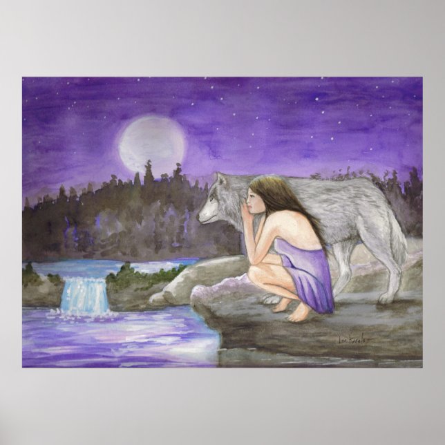 Poster nuit étoilée par Lori Karels (Devant)