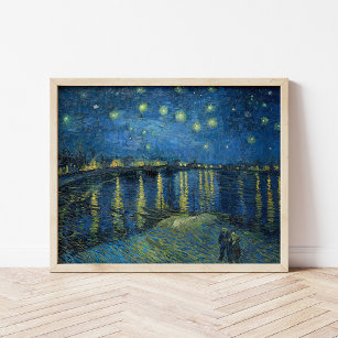 Poster Nuit étoilée sur le Rhône   Vincent Van Gogh