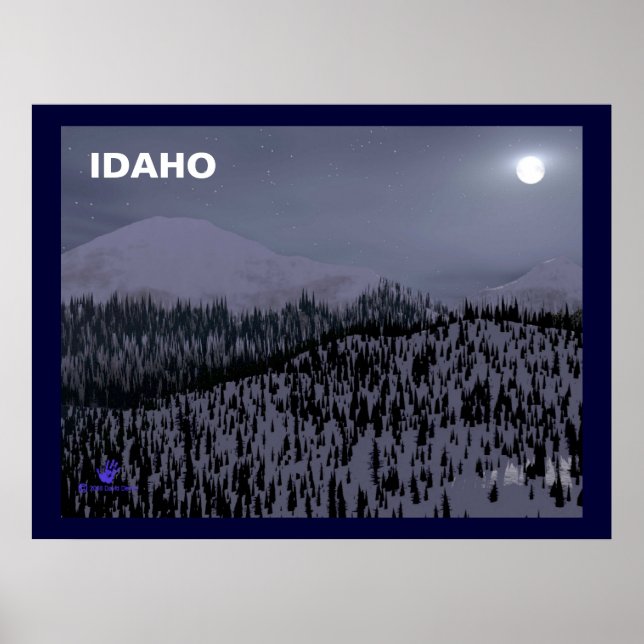 Poster Nuit Froide À Idaho (Devant)