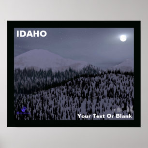 Poster Nuit froide dans l'Idaho