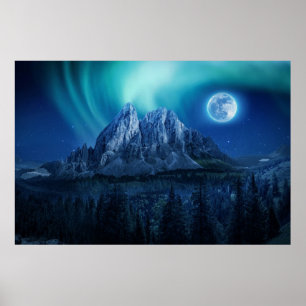 Poster Nuit Lit Mountain