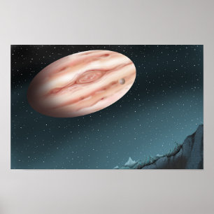 Poster Nuit mystérieuse où des étoiles géantes sont visib