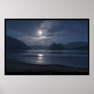 Poster nuit romantique