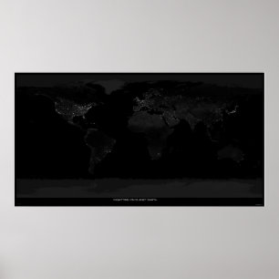 Poster Nuit sur la planète Terre