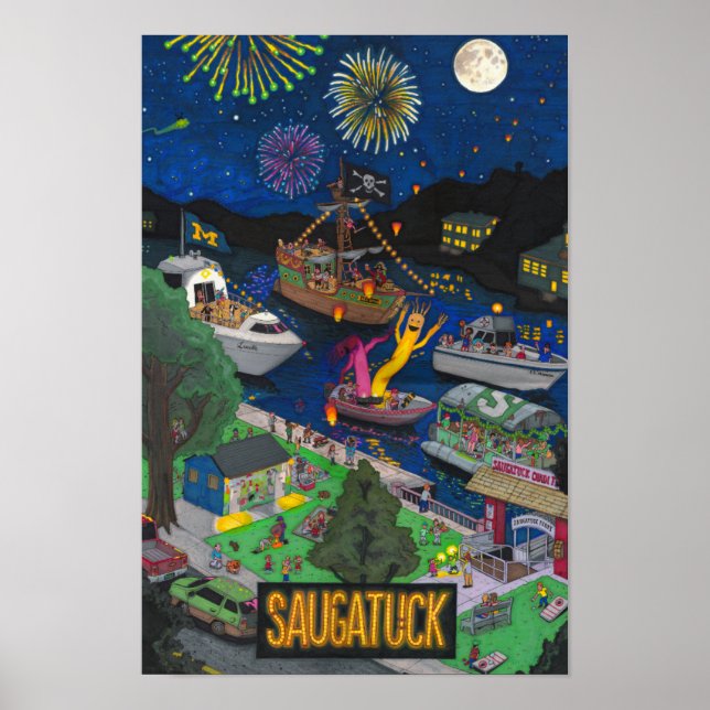 Poster Nuits de Saugatuck (Devant)