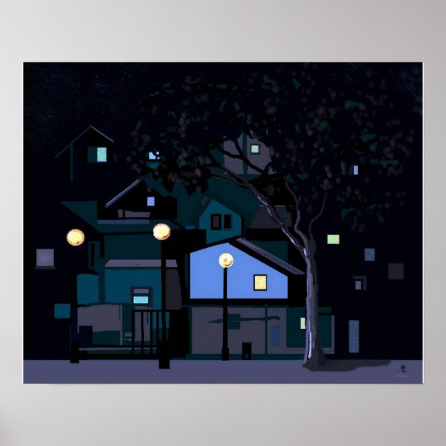 Poster nuits en ville (Devant)