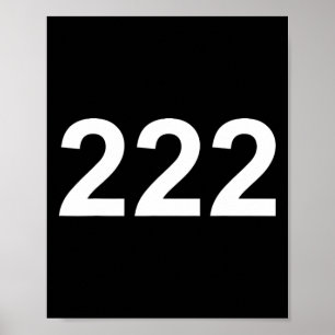 Poster Numéro 222 En Police Blanche Sur Ckground Fun Hall