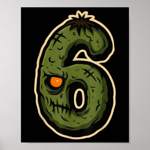 Poster Numéro 6 Monstre 67 Meme Couple Correspondant Hall