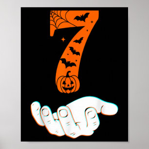 Poster Numéro 7 Costume Halloween Hommes Meme Corresponda