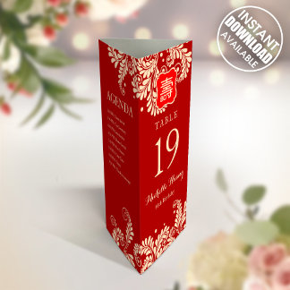 Poster Numéro de table 3 en 1 pour anniversaire de longév