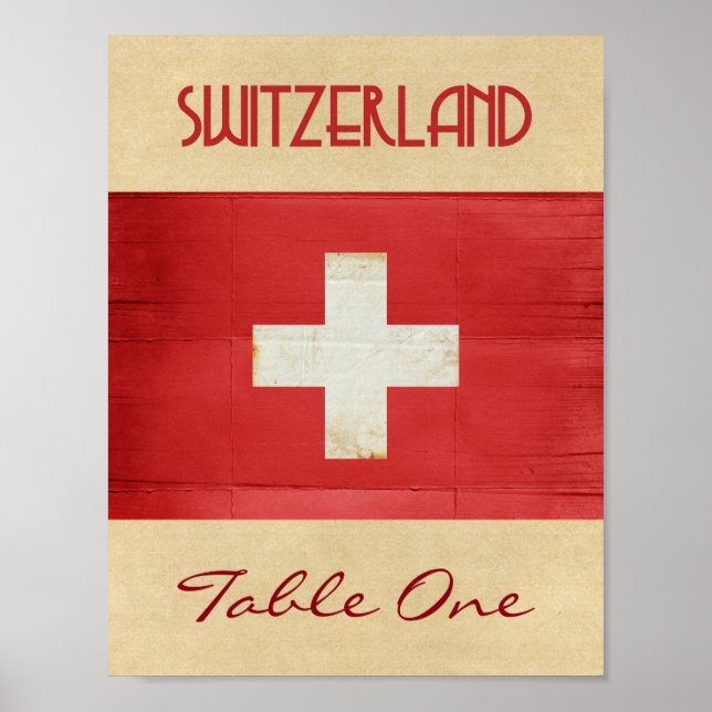 Poster Numéro de table Suisse (Devant)