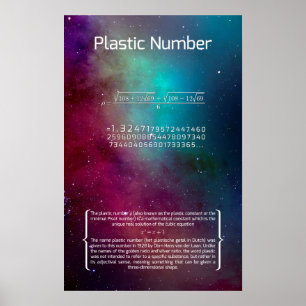 Poster Numéro plastique