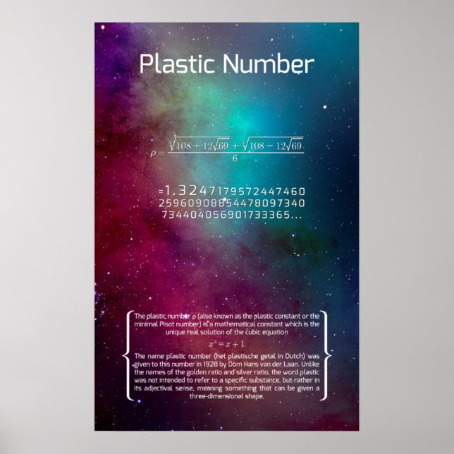 Poster Numéro plastique (Devant)