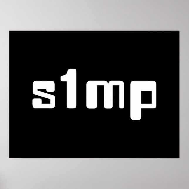 Poster Numéro Un Simp (Devant)