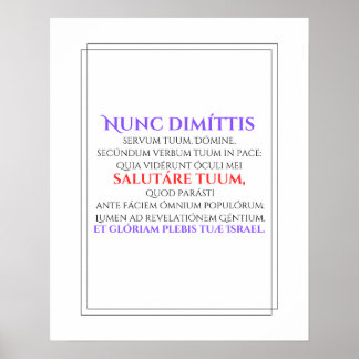 Poster Nunc Dimittis