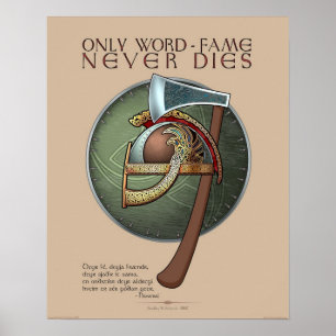 Poster "Nur Word-Fame stirbt nie" (16x20)