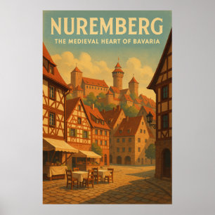 Poster Nuremberg — Le cœur médiéval de Bavière