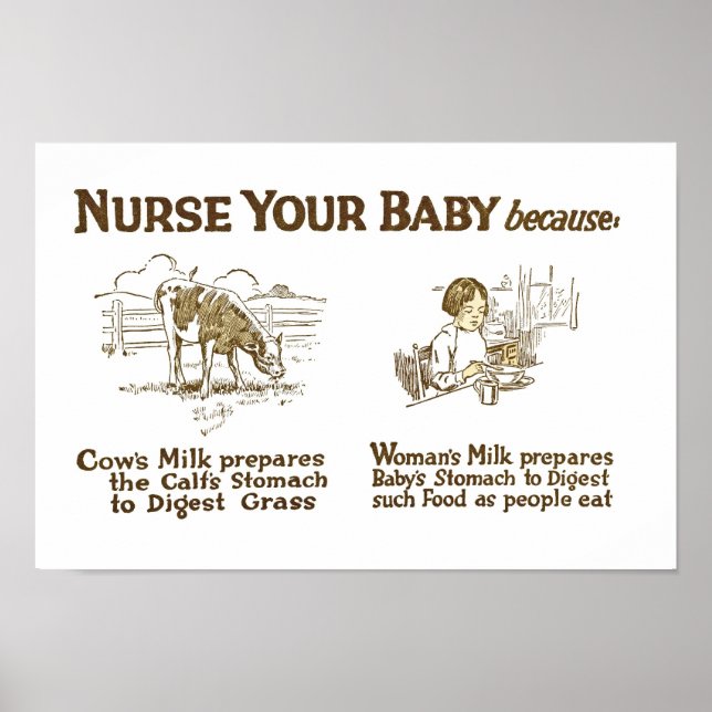 Poster Nurse Your Baby Print Two (Devant)
