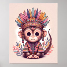 Poster Nursery Art Nusantara / Patrimoine Bébé Animaux