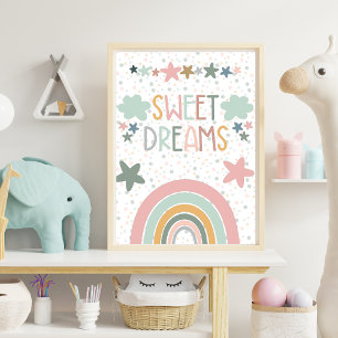 Poster Nursery Rainbow Boho Art