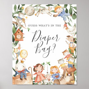 Poster Nursery Rhymes Devinez ce qu'il y a dans le sac à 