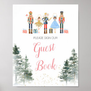 Poster Nutcracker Noël Fête des mariées Thé livre d'invit