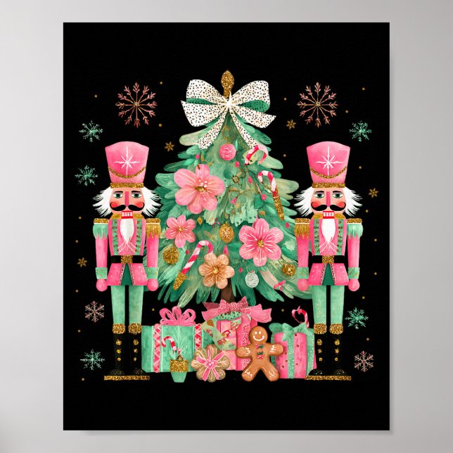 Poster Nutcracker Squad Christmas Tree Ballet Dance Women (Devant)