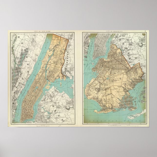 Poster NY City, Brooklyn (Devant)