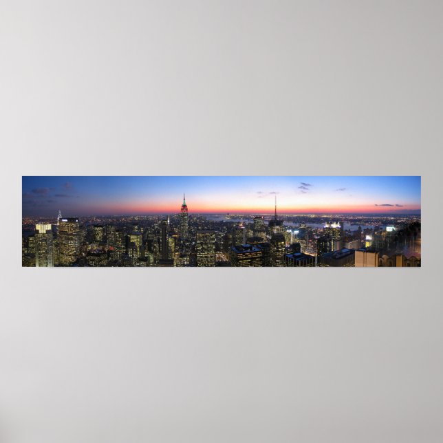 Poster NYC New York City sur toile (Devant)