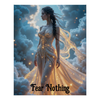 Poster Nymphe de lumière éthérée