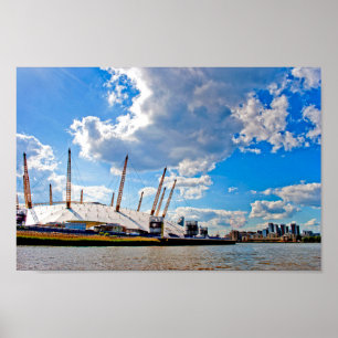 Poster O2 Arena River Thames Londres UK