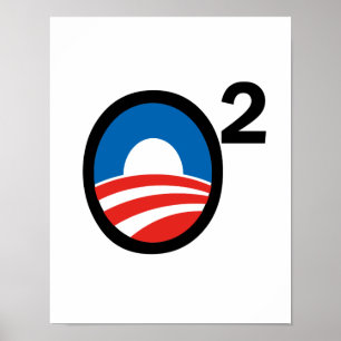 Poster O a ajusté le terme d'Obama en second lieu