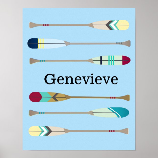 Poster Oars de style vintage (Devant)