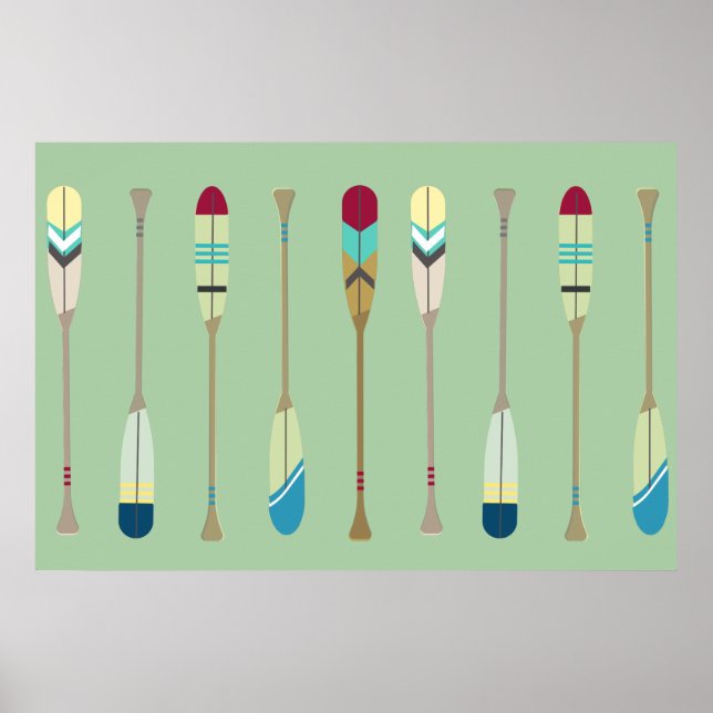 Poster Oars vintages (Devant)