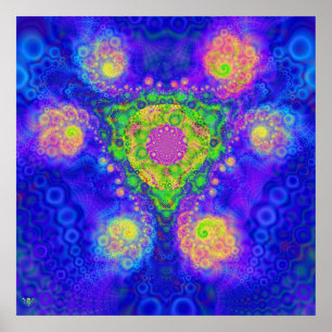 Poster Oasis de la Reine. remous de baquet chaud de