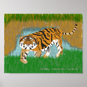 Poster Oasis de tigre