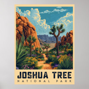 Poster Oasis du désert : Parc national de Joshua Tree