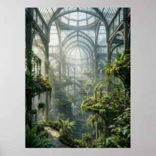 Poster Oasis du Jardin de Verre Enchanté