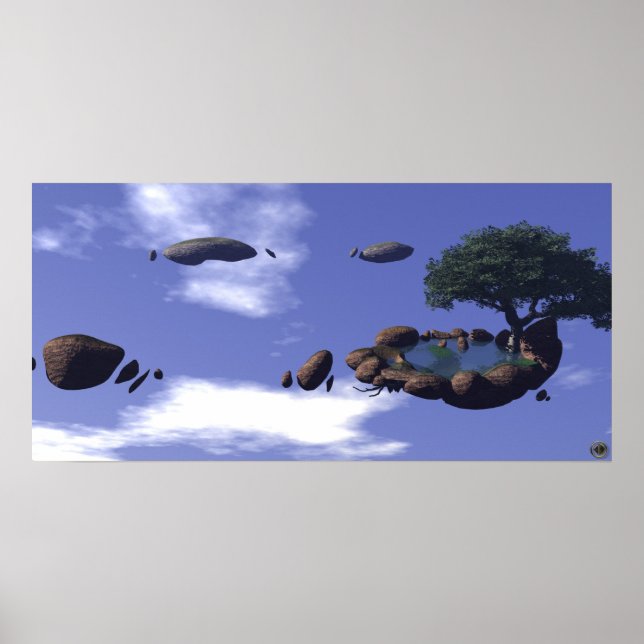 Poster Oasis flottante (Devant)