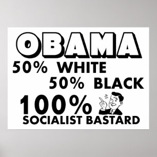 Poster Obama : 100% socialiste !