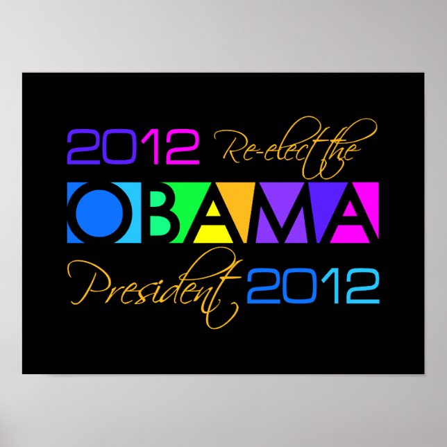 Poster OBAMA 2012 (Vorne)