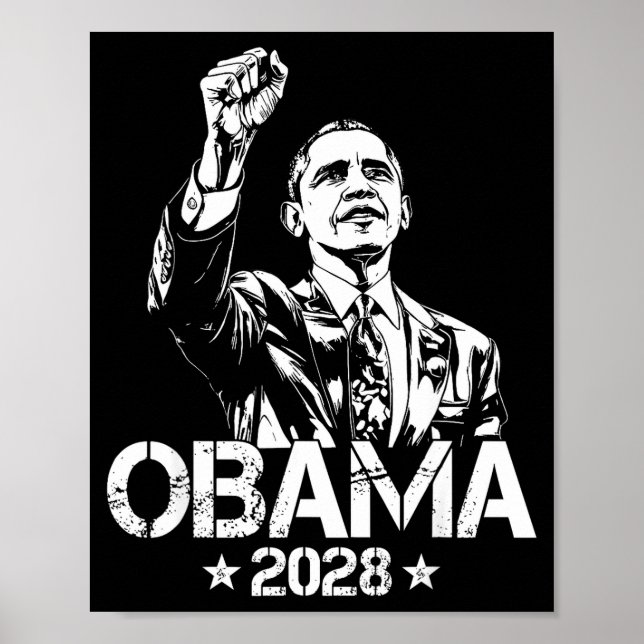 Poster Obama 2028 Let's Fix This Obama 48th President (Devant)
