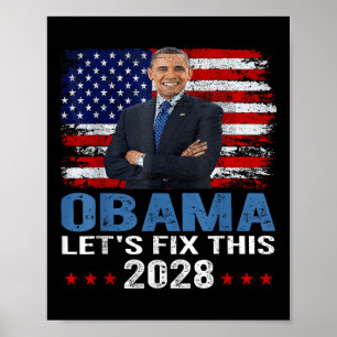 Poster Obama 2028 Réparons ce 7
