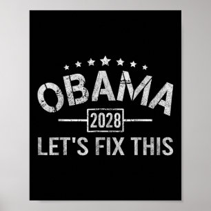Poster Obama 2028 Votez Chemise Obama Pour Le Président 2
